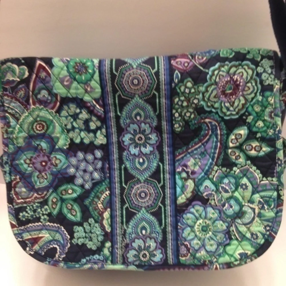 VERA BRADLEY floral book computer diaper bag